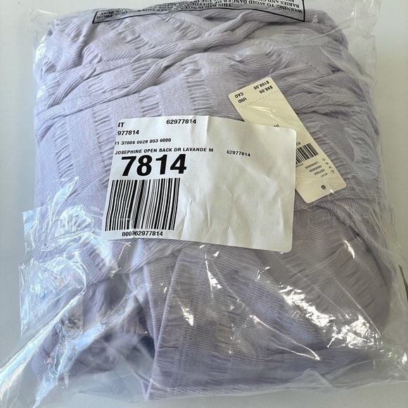 NWT Anthropologie Josephine Lavender Flounced Open Back Mini Dress Medium - Picture 15 of 16